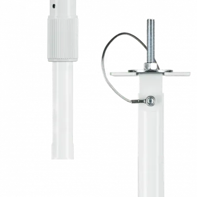 Clinton Electronics Camera Pole White- adjustable from 3’ to 5’ 9” (CE-CP6W)