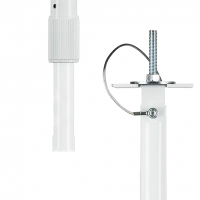 Clinton Electronics Camera Pole White- adjustable 1' 3" to 2' 7" (CE-CP3W)