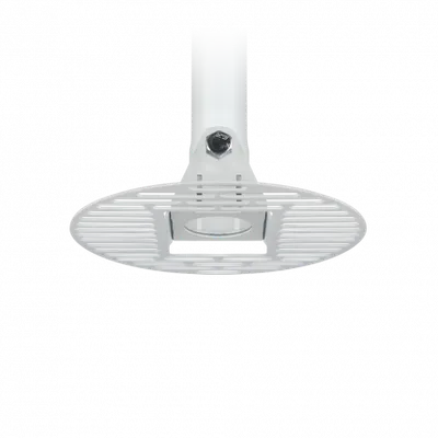 Clinton Electronics Camera Pole Round Mounting Plate- white (CE-CPUPR)